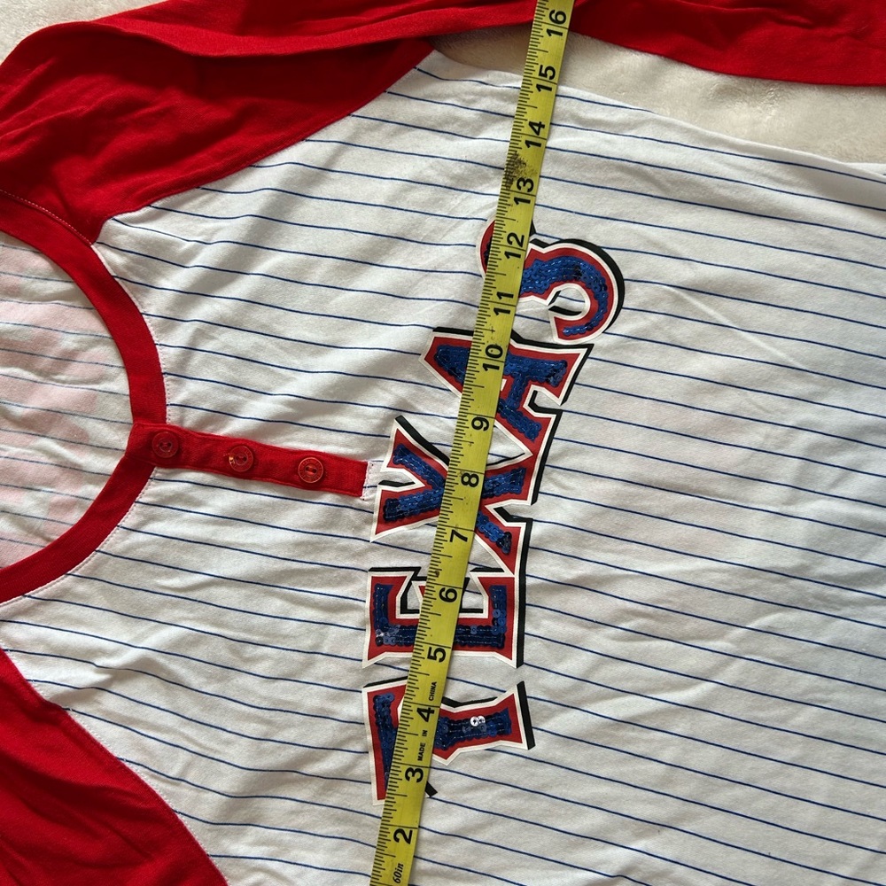 PINK Victoria's Secret Texas Rangers Raglan Tee - Picture 6 of 6